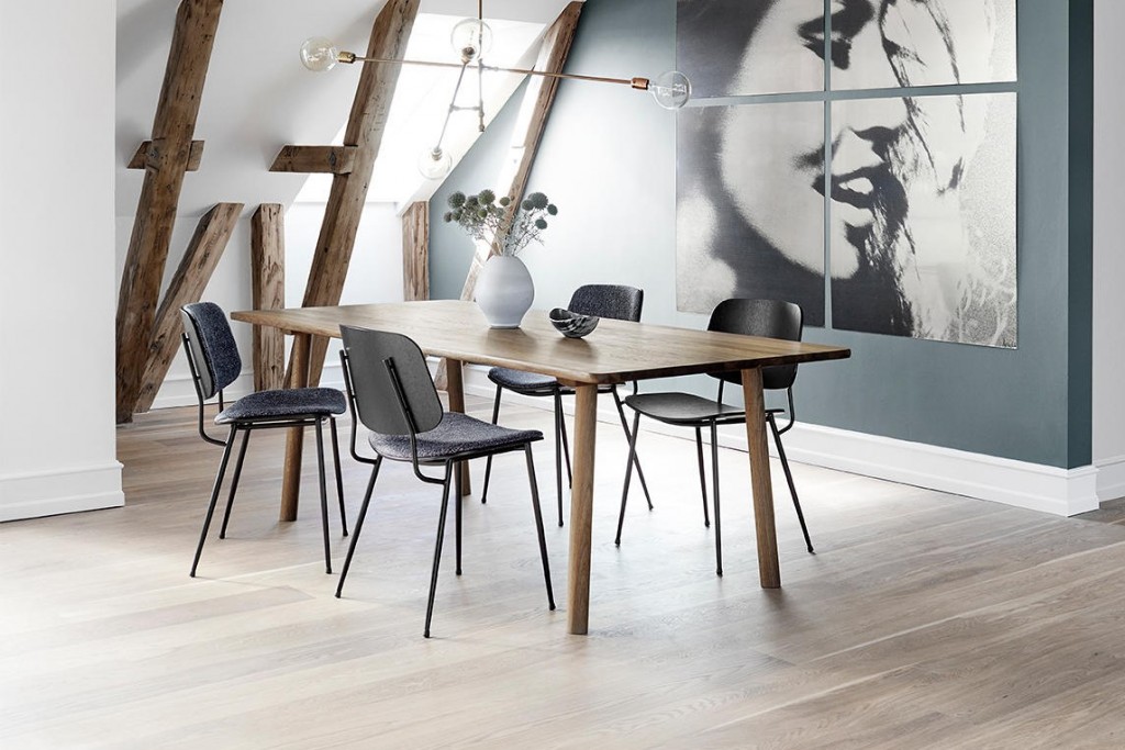 Søborg Metal Base Chair - Wooden Seat | Fredericia | CHANINTR