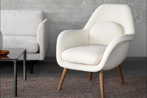 Swoon Lounge Petit Armchair - Wood Base | Highlight image 3