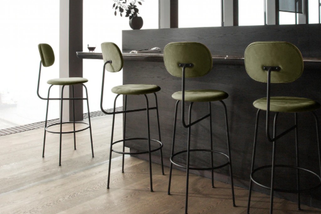 Afteroom Bar Chair Plus, Upholstered Seat and Back | Highlight image 1