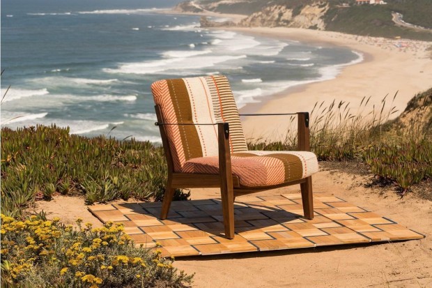 Capo Lounge Armchair with Manta Espinhada Upholstery | Highlight image 3