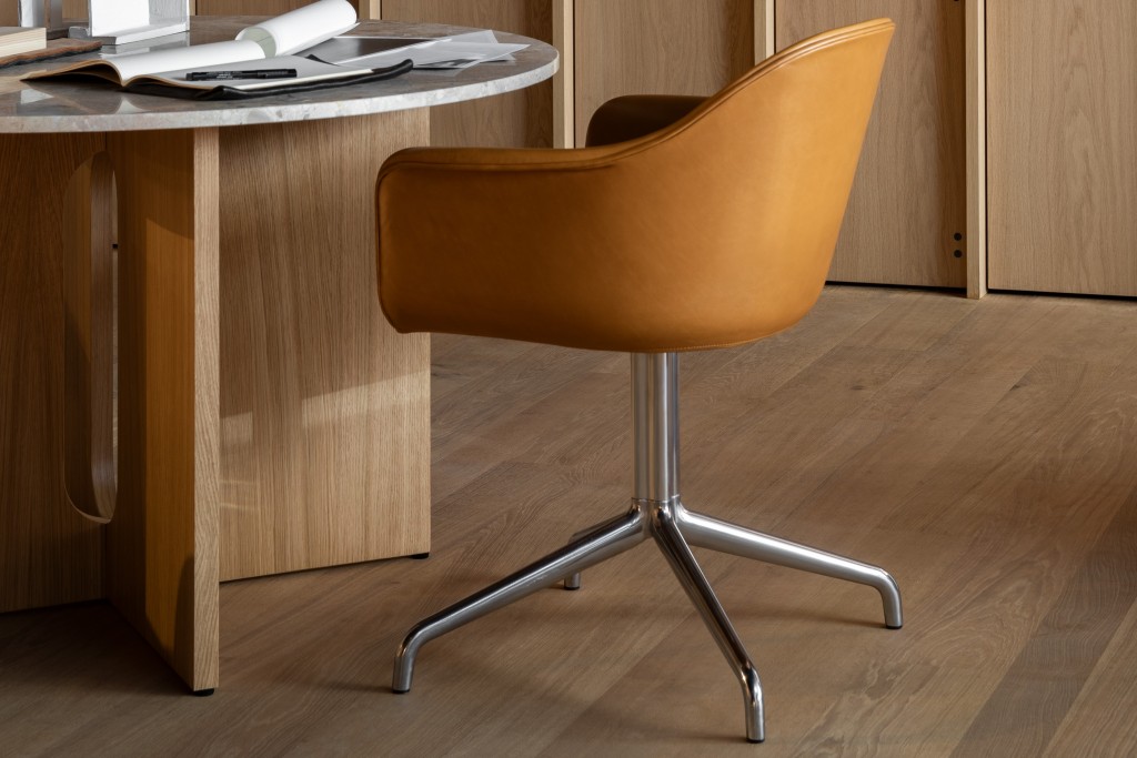 Harbour Dining Chair, Star Base with Swivel, Upholstered Shell | Highlight image 1