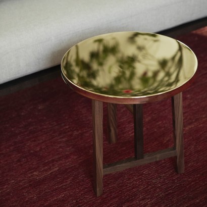Trio Side Table with Brass Top | Highlight image 2