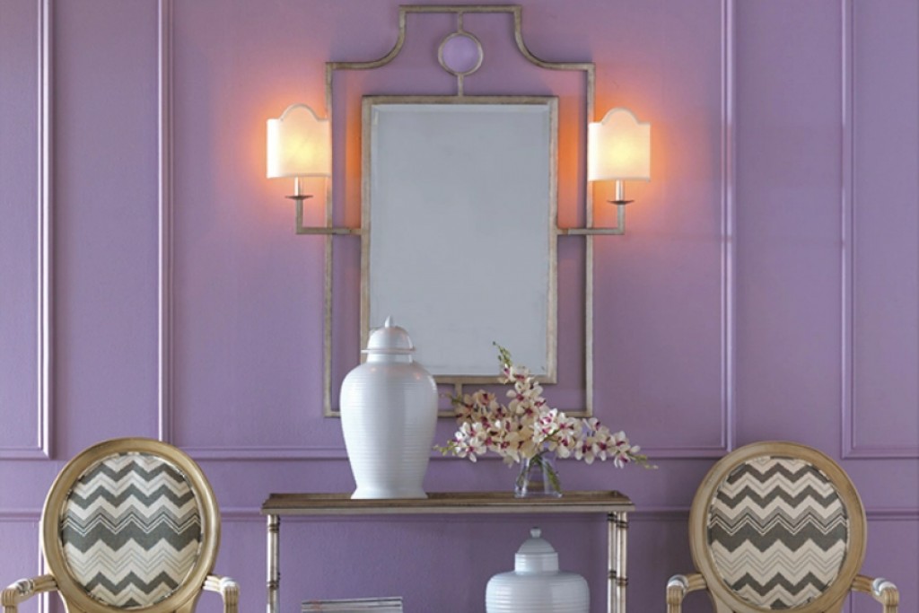 Doheny Silver Mirror with Sconces | Highlight image 1