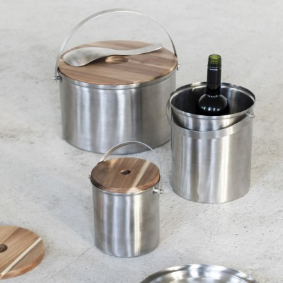 Table Accessories Ice Bucket Brushed Steel | Highlight image 2