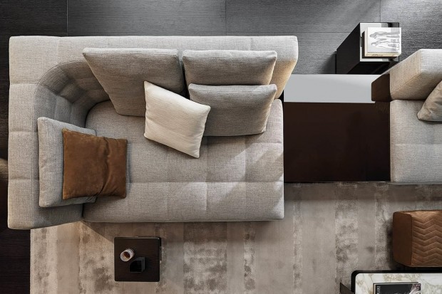 Blazer Sectional Sofa: Sofa Chaise-Longue HIGH (SX) and Element with 1 Armrest (DX) | Highlight image 3
