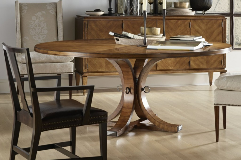 Artisan Round Dining Table Top & Base - Ash | Highlight image 1