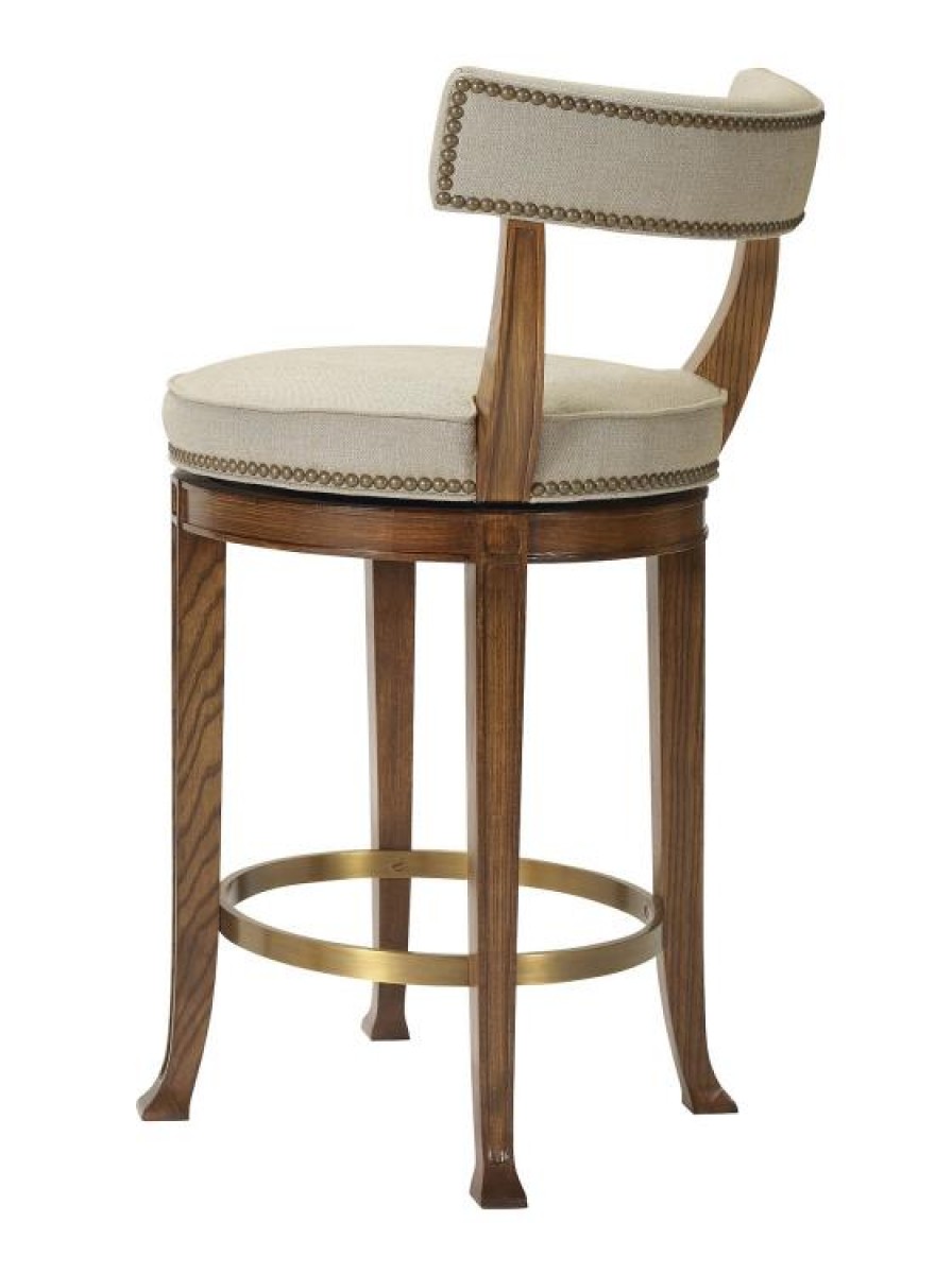 Newbury Swivel Curved Back Counter Stool