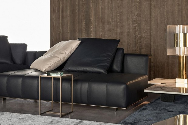 Freeman Sectional Sofa : Duvet Element With 1 Armrest (Sx) - Seat Cushion 84 Cm, Duvet Element With 1 Armrest (Dx) - Seat Cushion 84 Cm And Tailor Wing Sofa - 2 Backrests | Highlight image 3