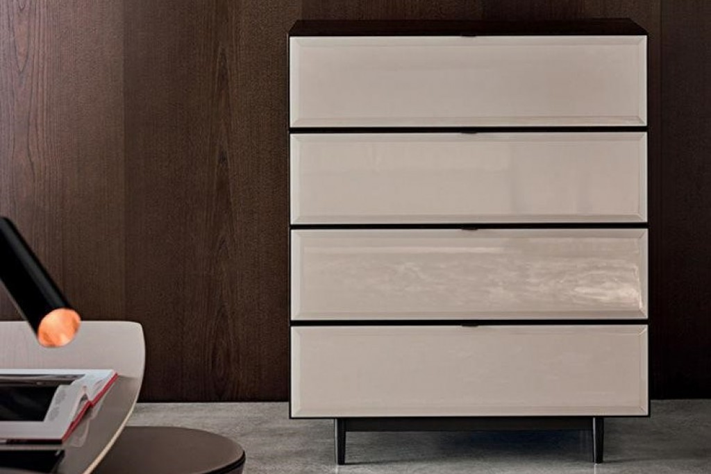 Morrison Vertical Chest of Drawers with 4 Drawers - Floating Base | Highlight image 1