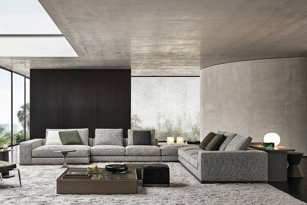 West Ottoman with Strip (Square) | Minotti | CHANINTR