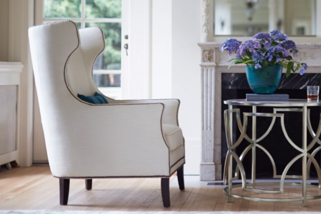 bernhardt kingston wing chair