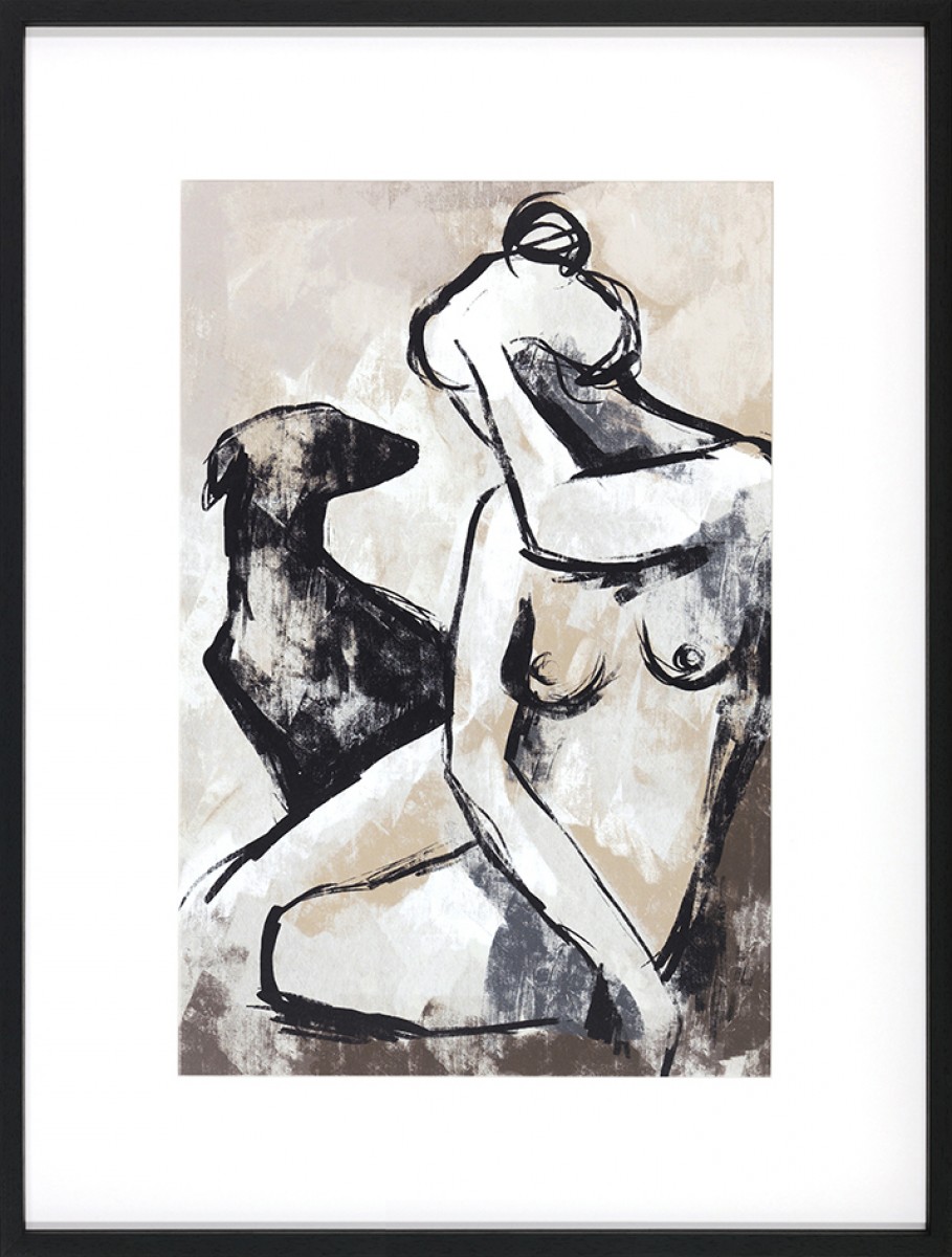 Figurative Woman and Dog | Highlight image