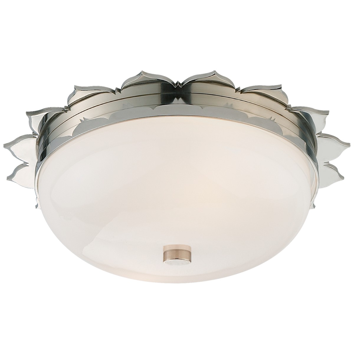 Rachel Small Flush Mount with White Glass