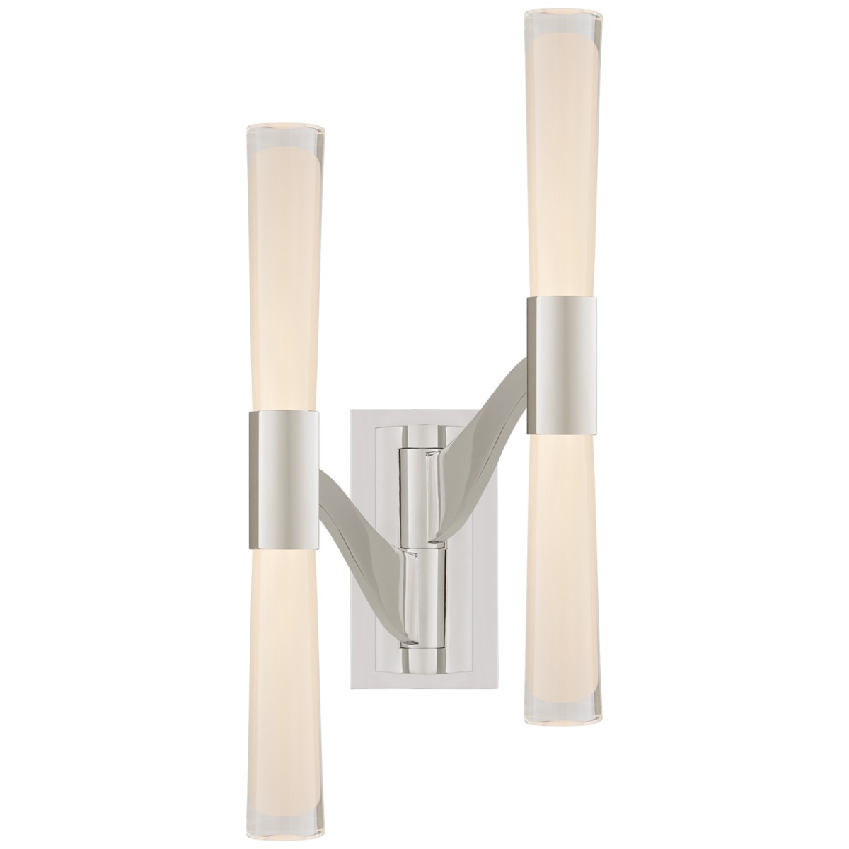 Brenta Large Double Articulating Sconce with Clear Glass | Highlight image