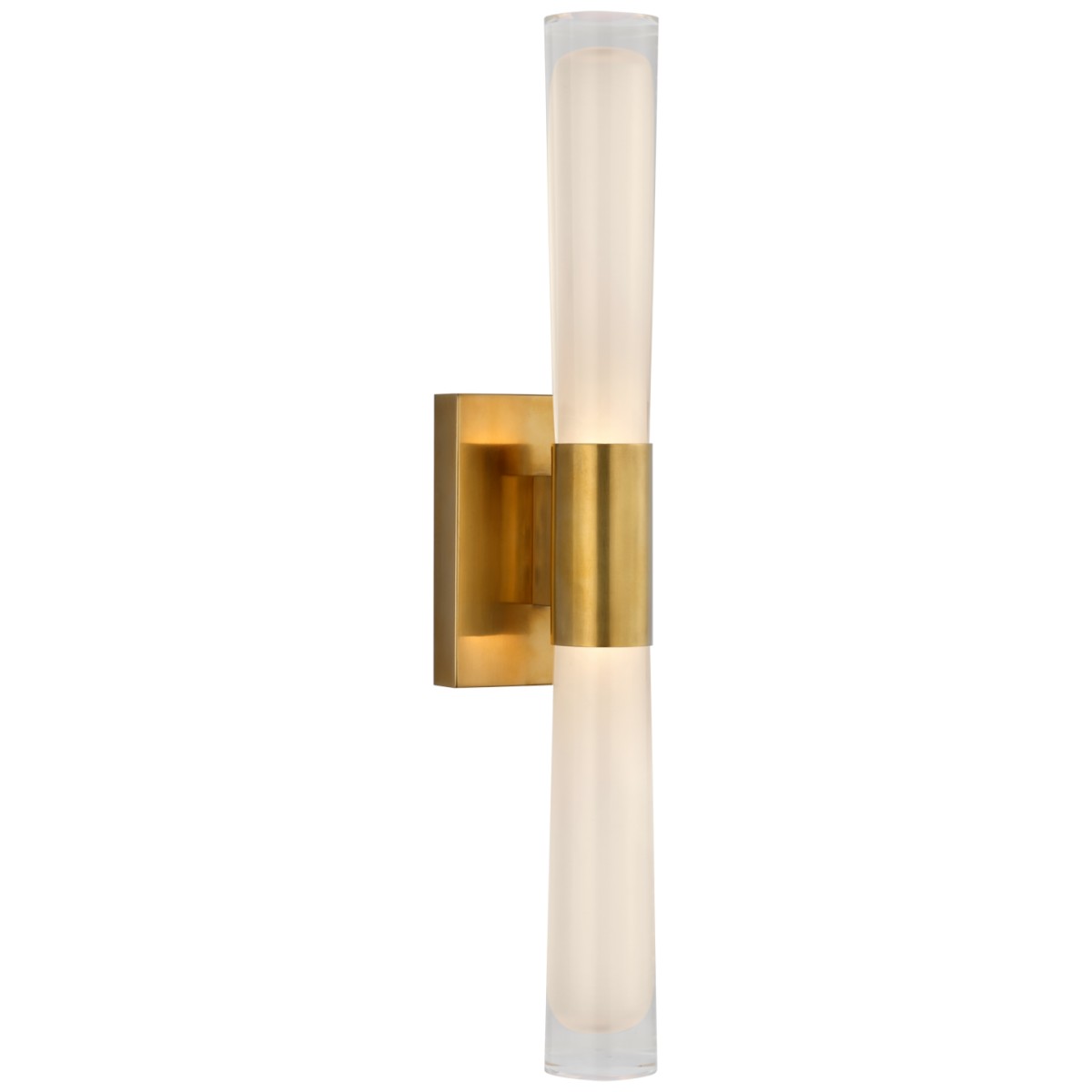 Brenta Single Sconce with White Glass