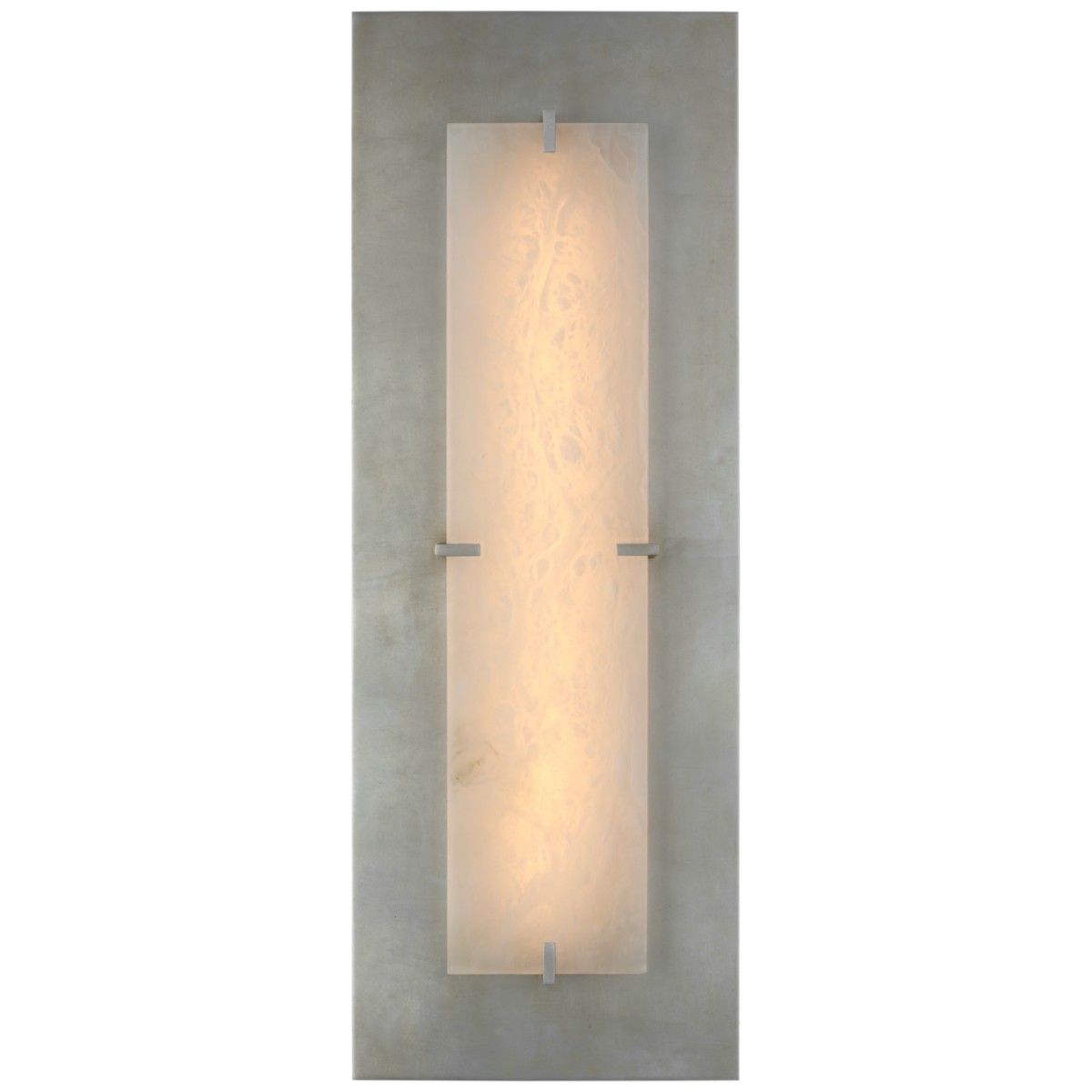 Dominica Large Rectangle Sconce with Alabaster | Highlight image
