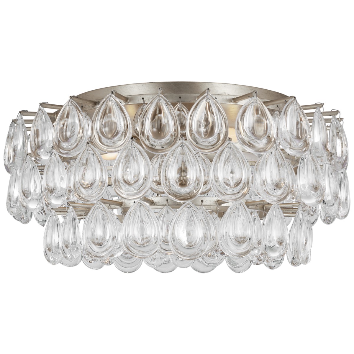 Liscia Medium Flush Mount with Crystal | Highlight image
