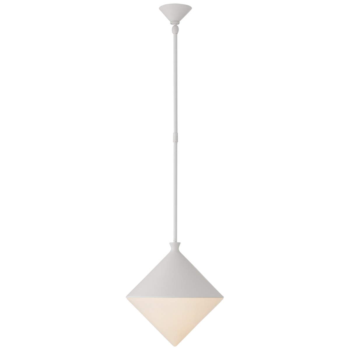 Sarnen Small Pendant with White Glass