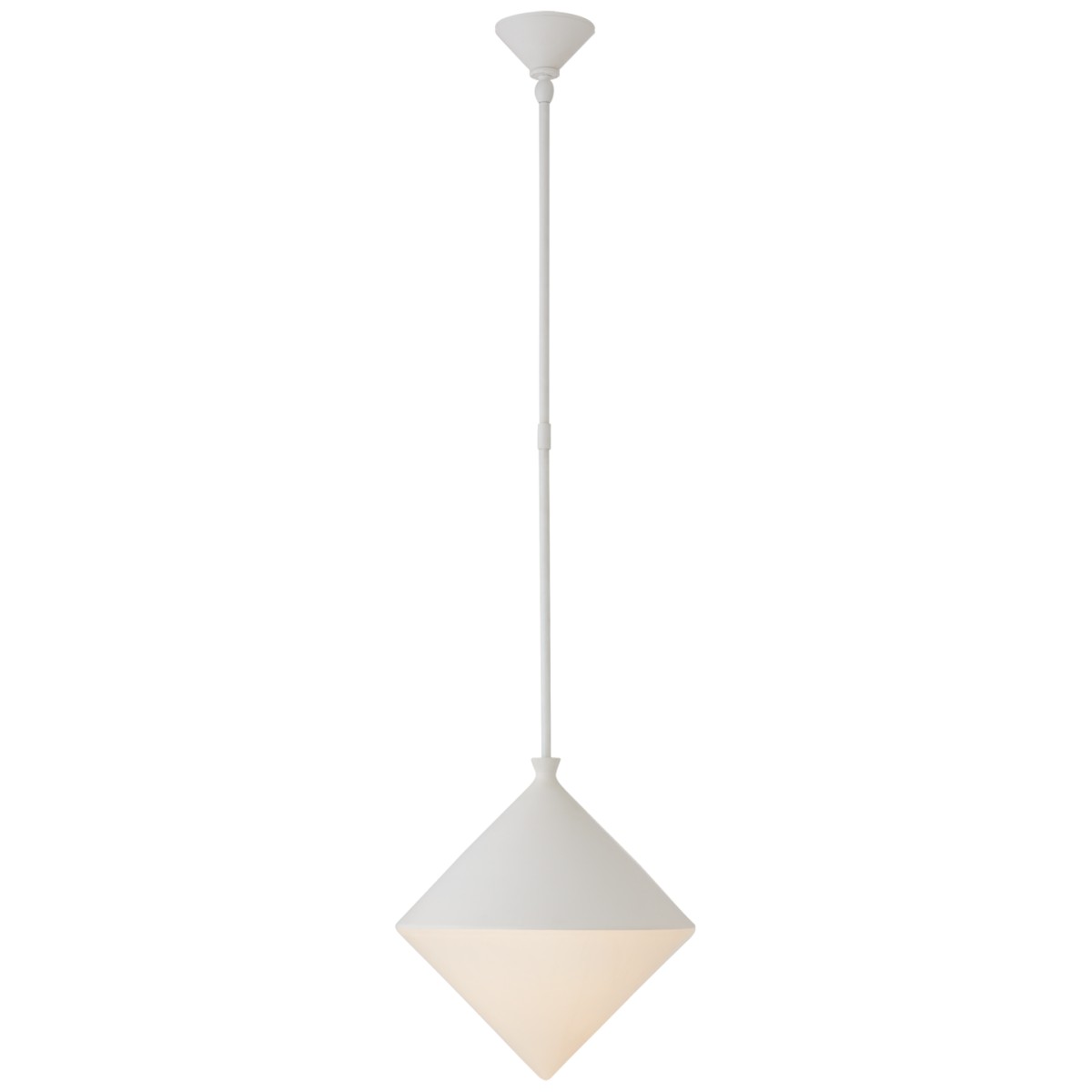 Sarnen Medium Pendant with White Glass