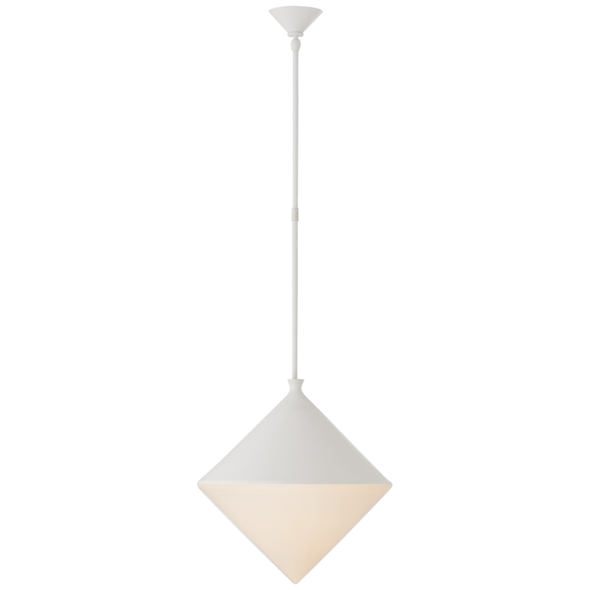 Sarnen Large Pendant with White Glass