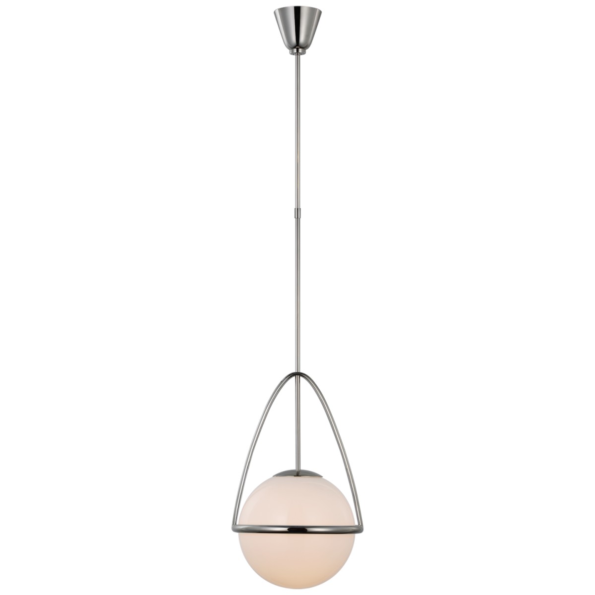 Lisette Medium Globe Pendant with White Glass | Highlight image