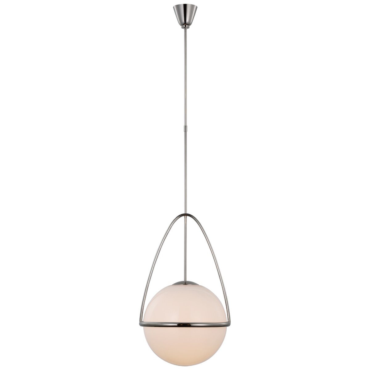 Lisette Large Globe Pendant with White Glass | Highlight image