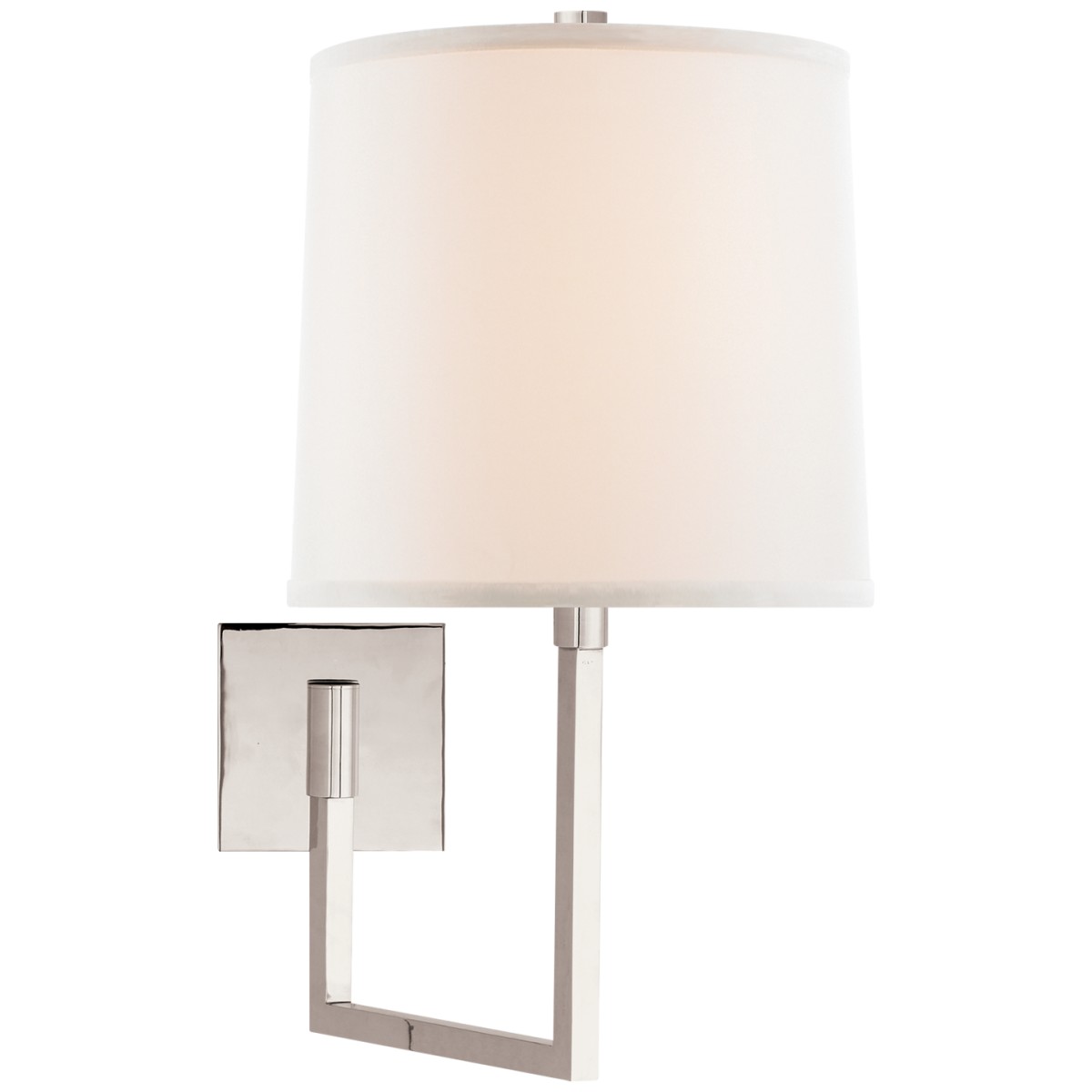 Aspect Large Articulating Sconce with Ivory Linen Shade