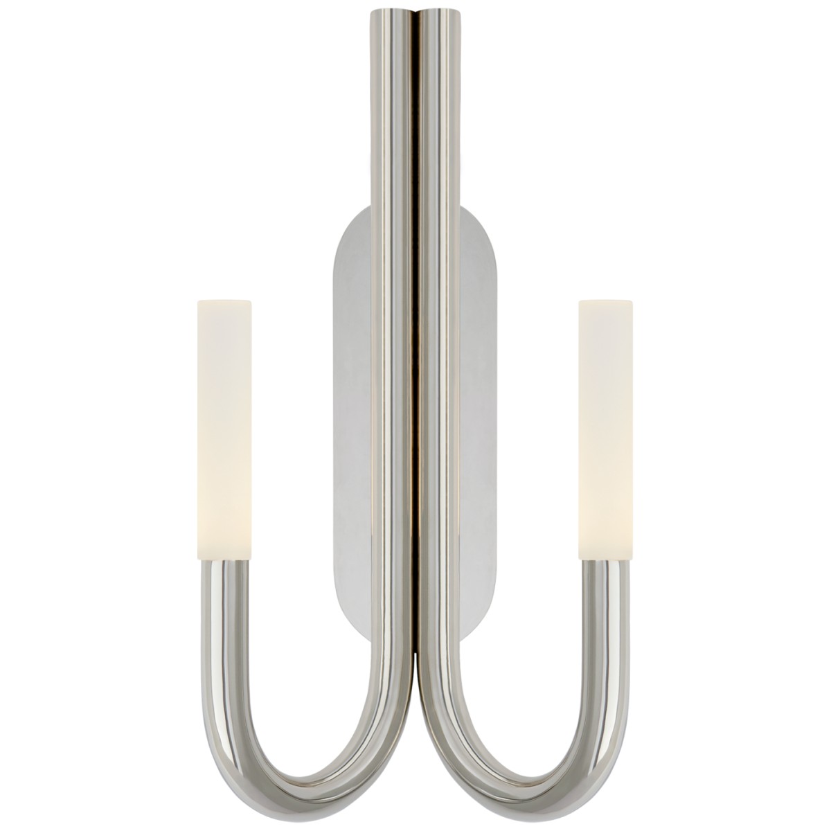 Rousseau Double Wall Sconce with Etched Crystal | Highlight image