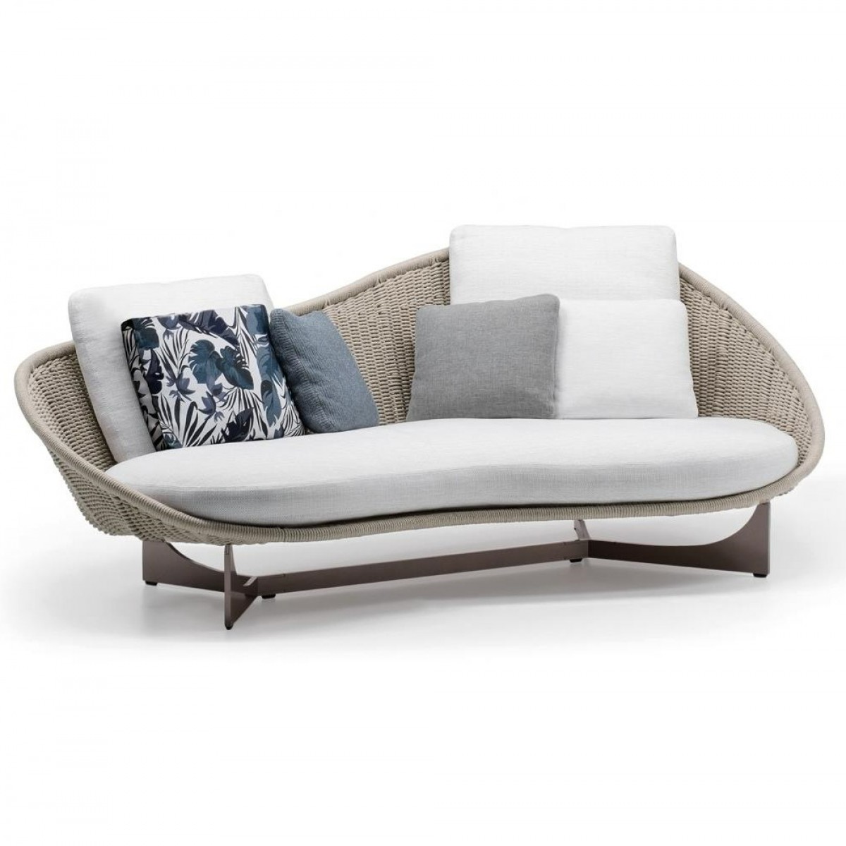 Lido Cord Outdoor Semi-Round Lounge Sofa (DX)