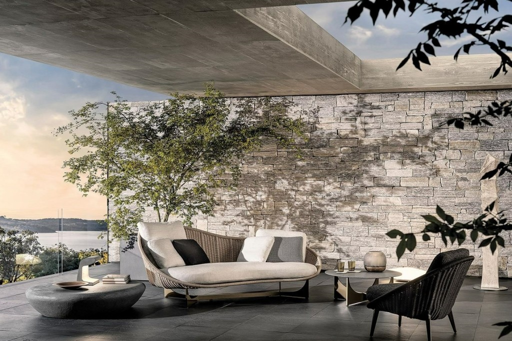 Lido Cord Outdoor Semi-Round Lounge Sofa (SX) | Highlight image 1