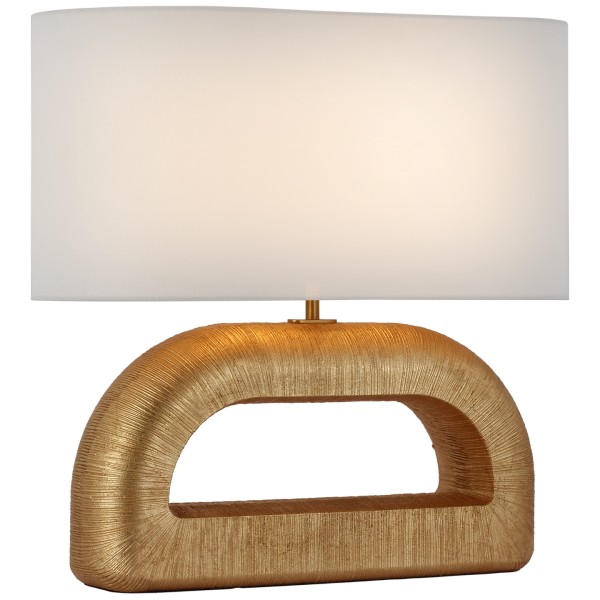 Miramar Table Lamp with Antique-Burnished Brass Shade