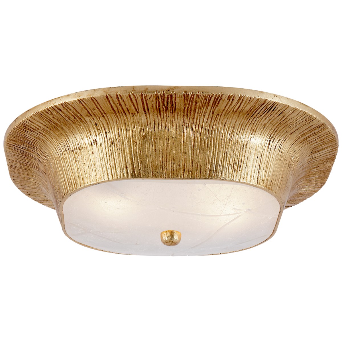 Utopia Round Flush Mount with Fractured Glass