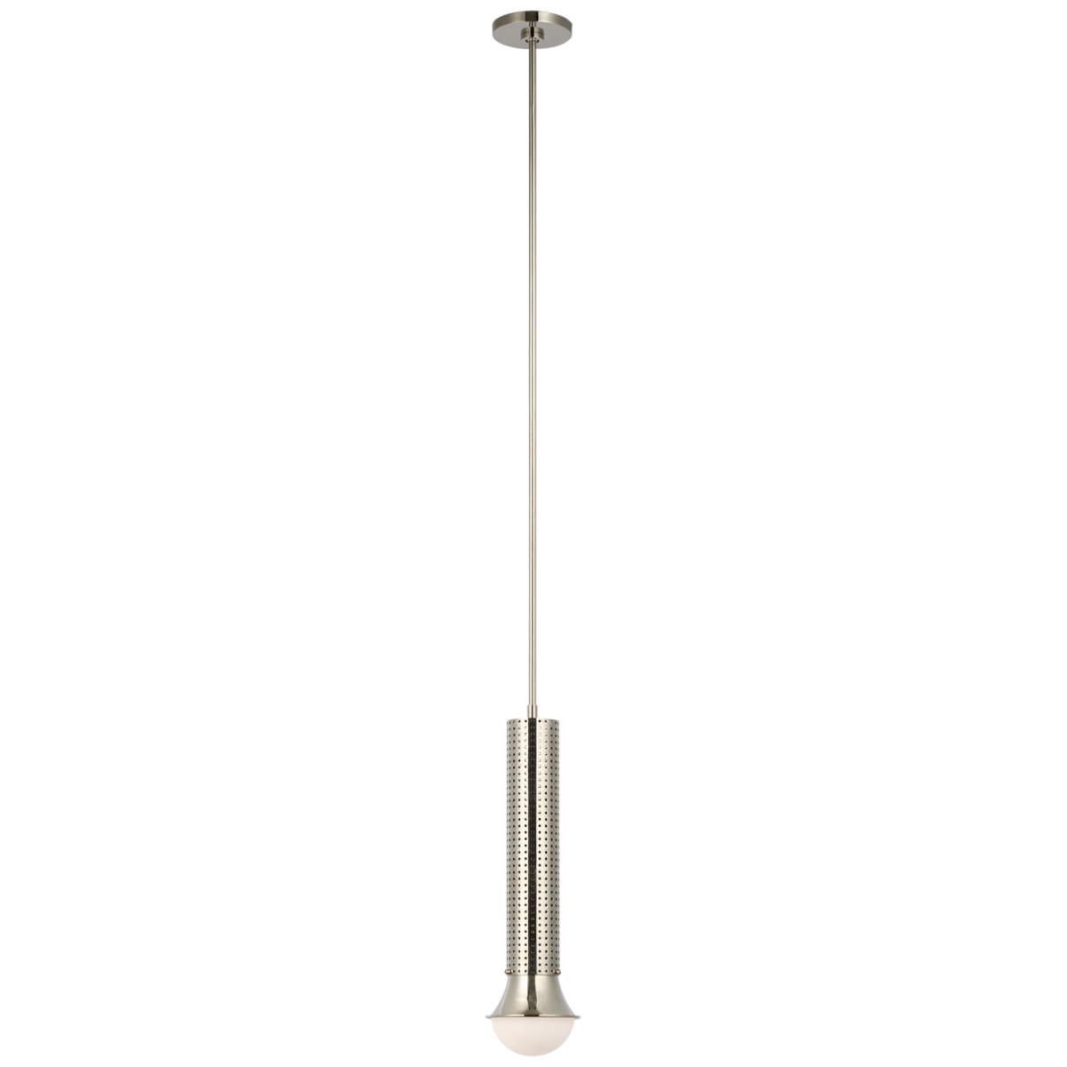 Precision Petite Elongated Pendant with White Glass | Highlight image