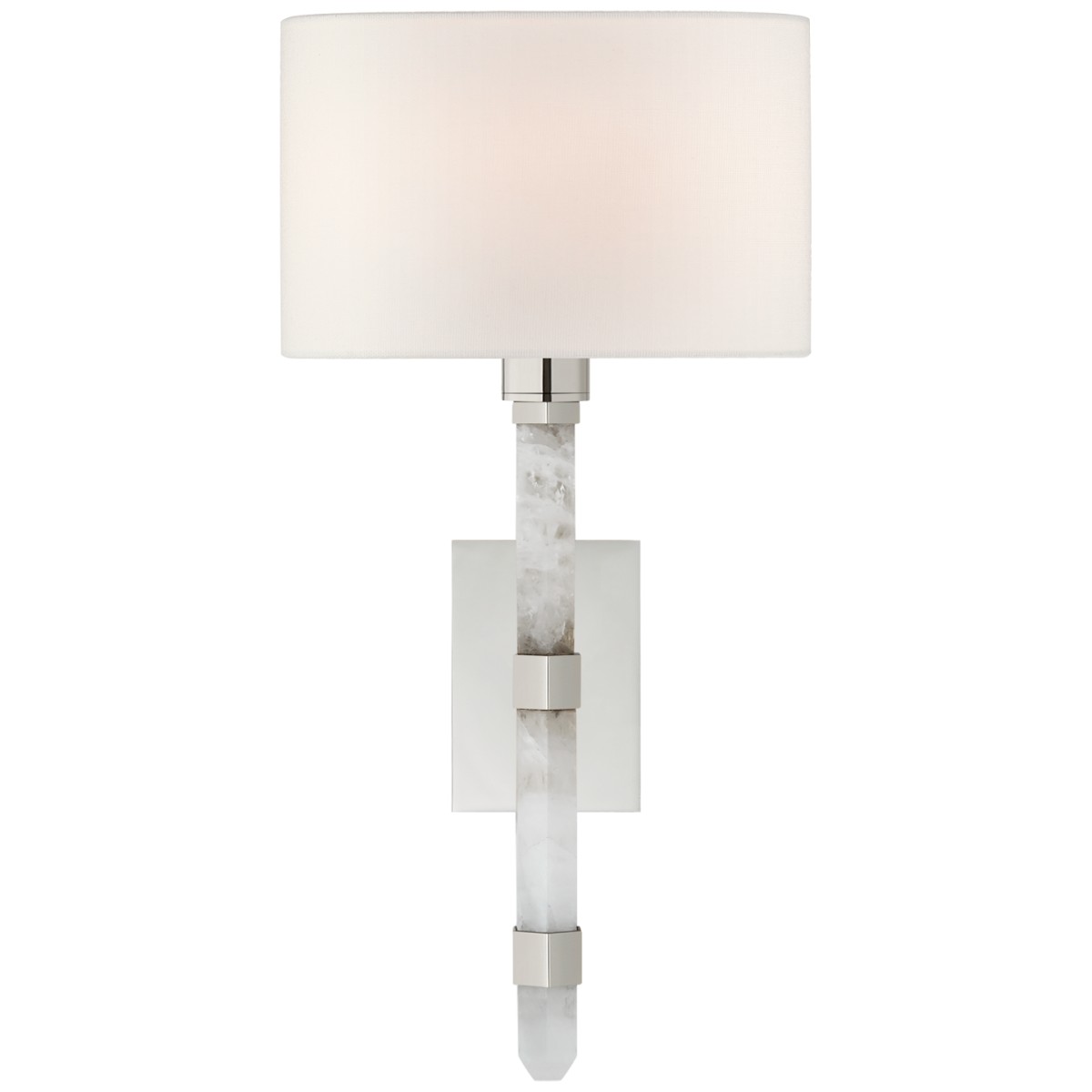 Adaline Small Tail Sconce with Linen Shade | Highlight image