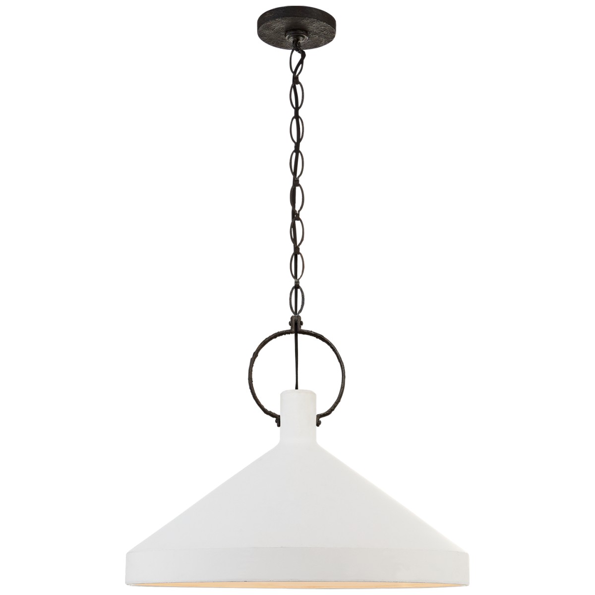 Limoges Grande Pendant in Natural Rust