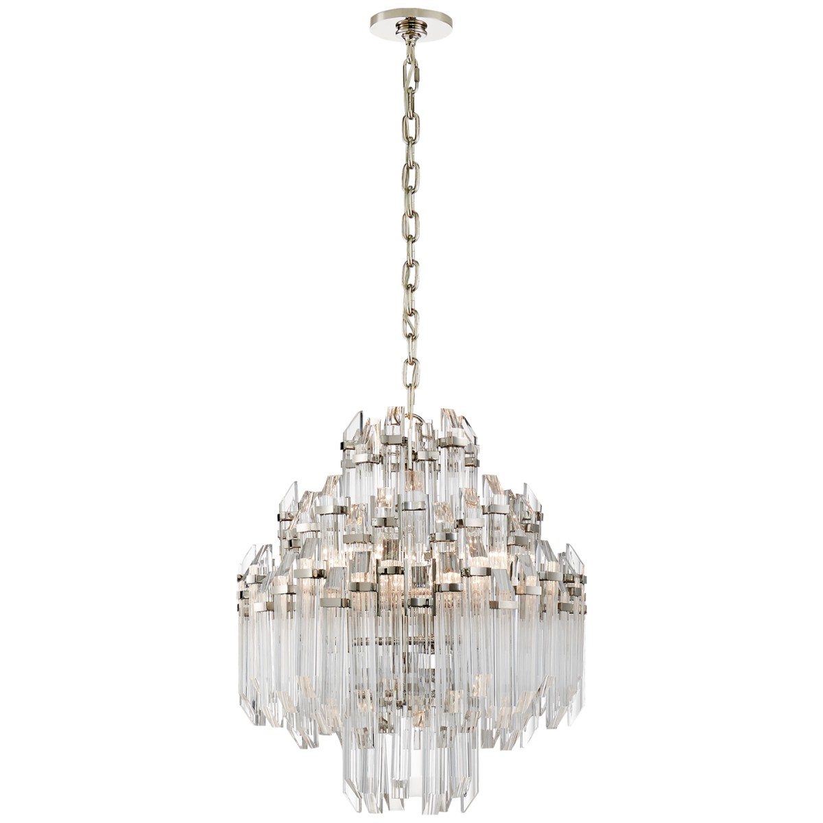 Adele Four Tier Waterfall Chandelier with Clear Acrylic | Highlight image