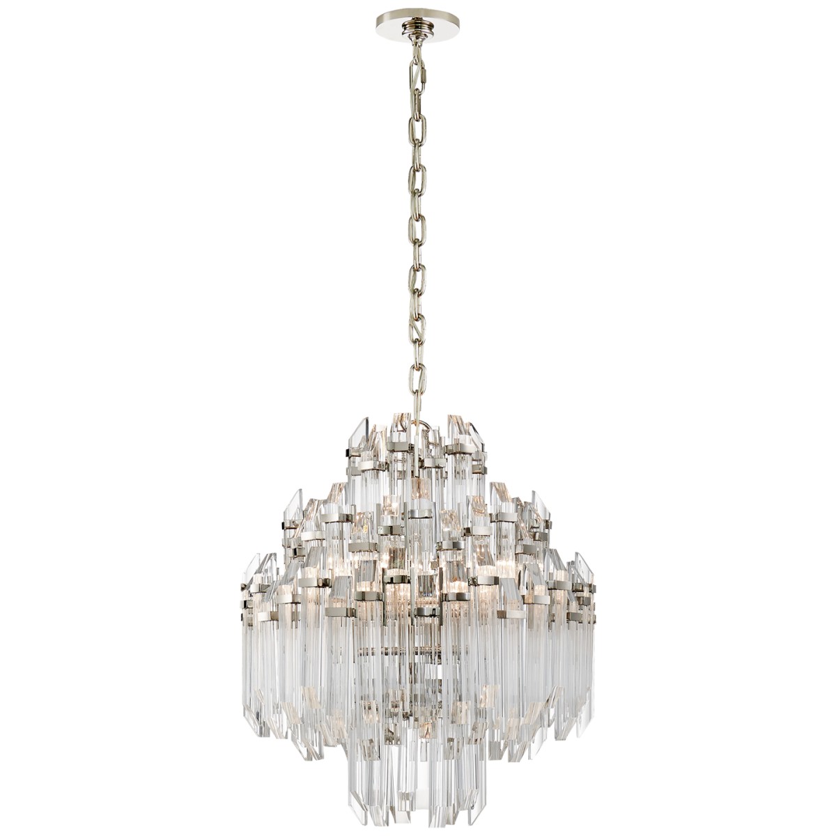 Adele Four Tier Waterfall Chandelier with Clear Acrylic