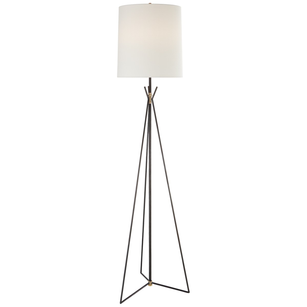 Tavares Large Floor Lamp with Linen Shade