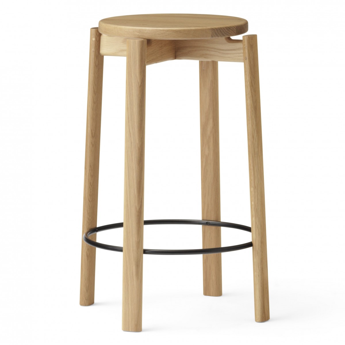 Passage Counter Stool, Wooden Seat