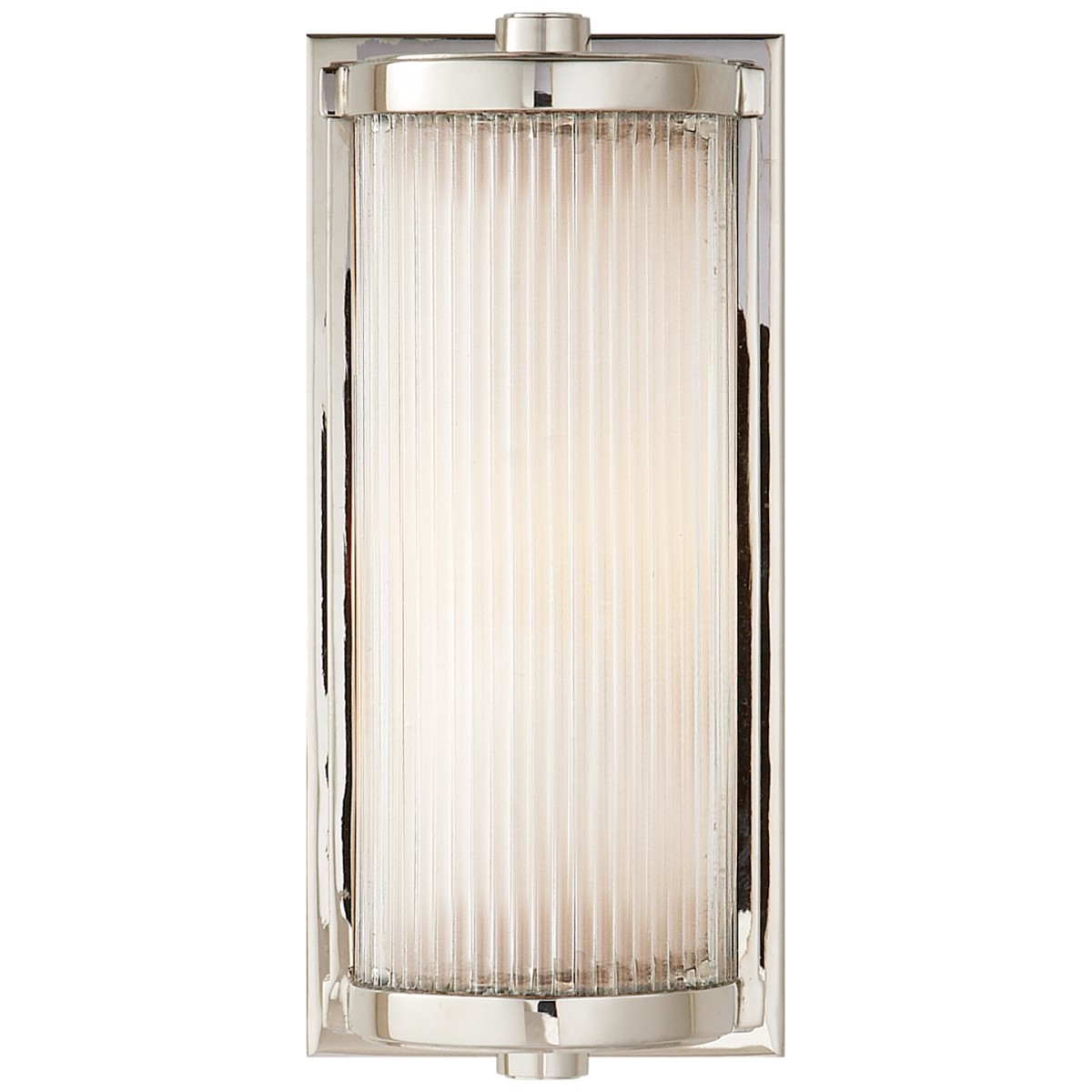 Dresser Short Glass Rod Light with Frosted Glass Liner