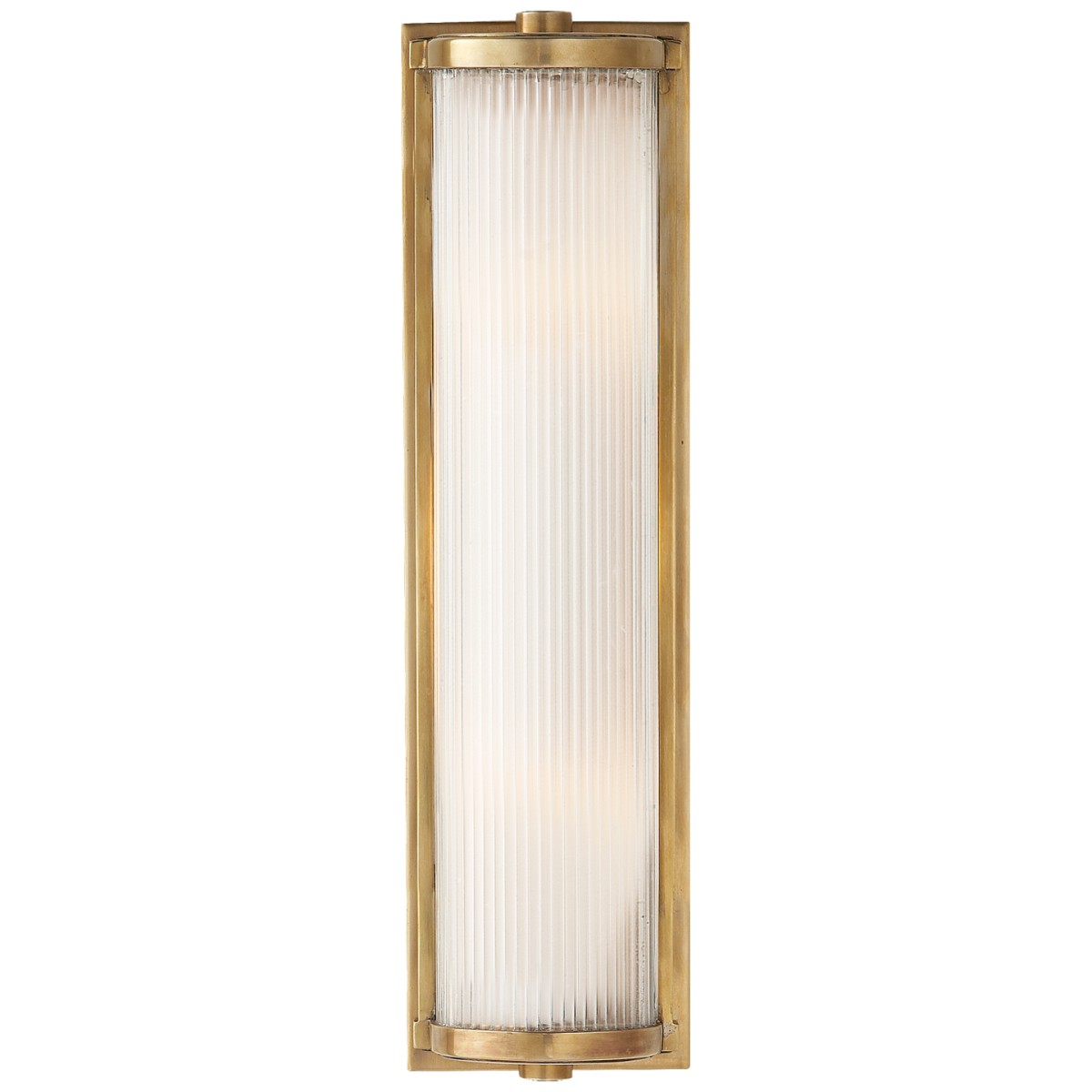 Dresser Long Glass Rod Light with Frosted Glass Liner