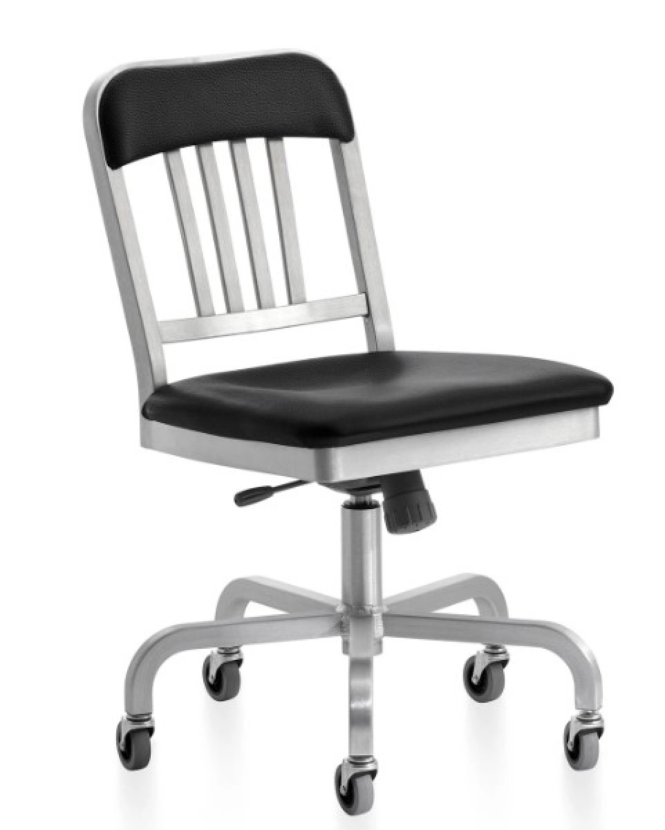 1022 Navy® Classic Semi-Upholstered Swivel Chair