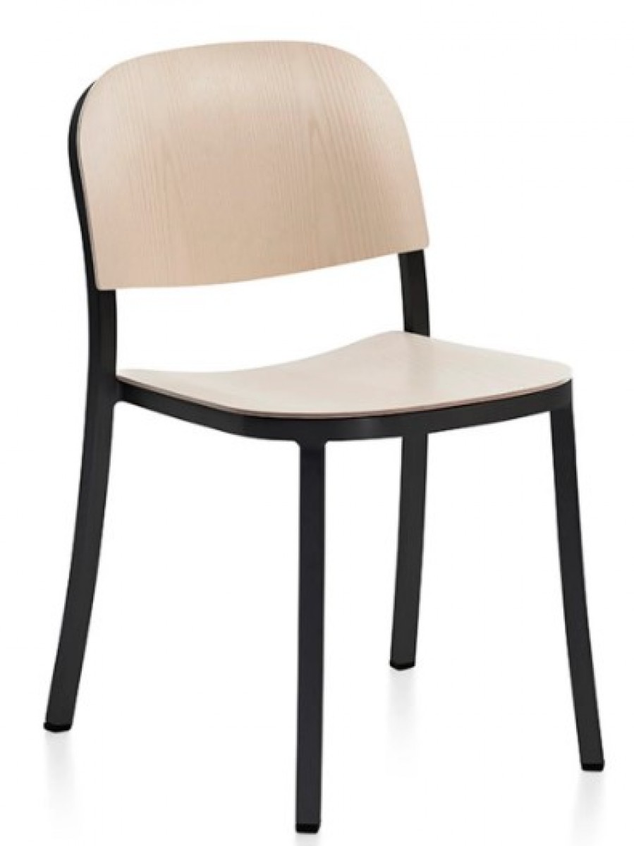 1 Inch Side Chair, Wood Seat