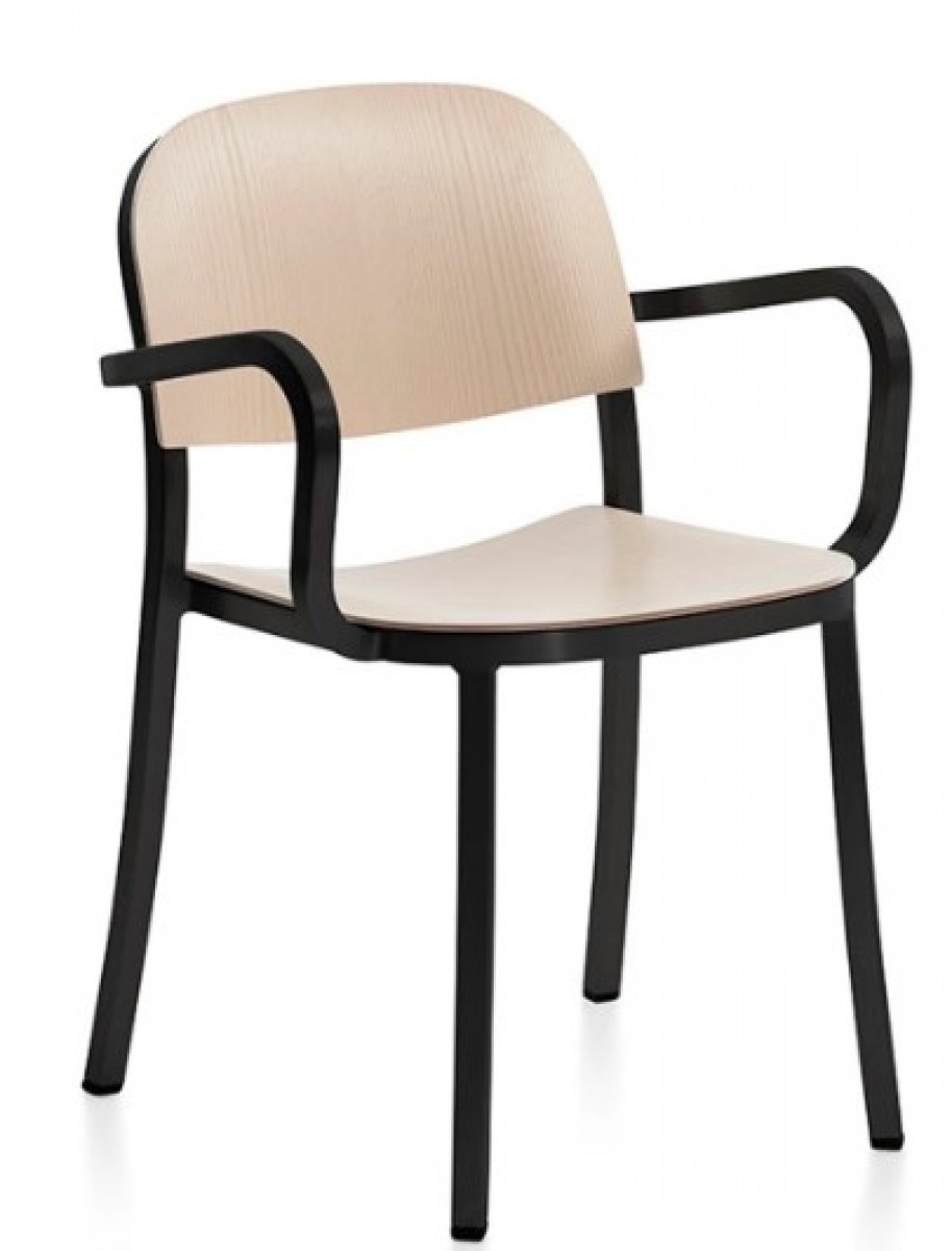 1 Inch Armchair, Wood Seat