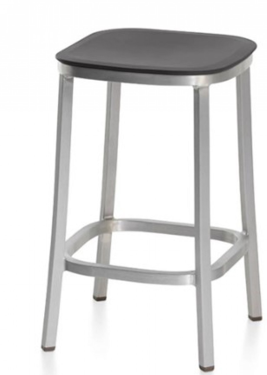 1 Inch Counter Stool, Recycled Plastic Seat