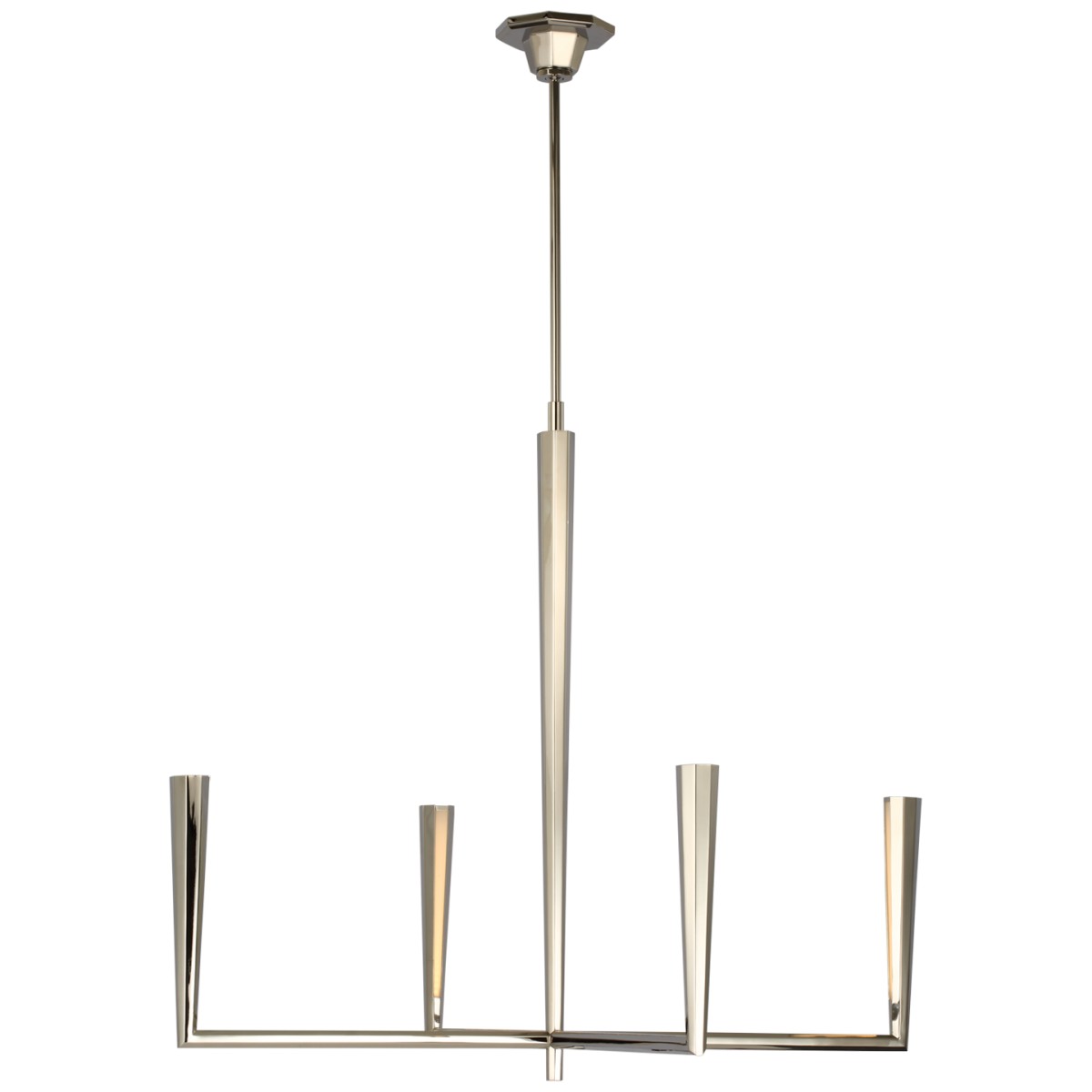 Galahad Large Chandelier with White Glass | Highlight image