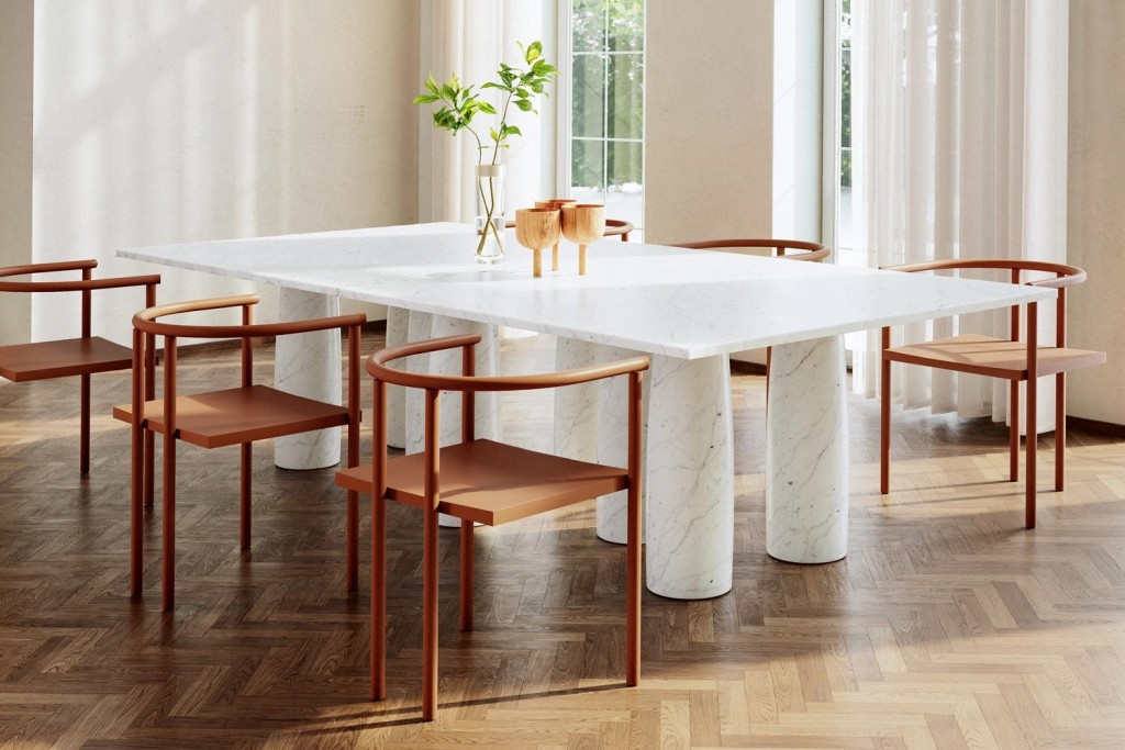 Il Colonnato Marble Dining Table / 12 Guest 8-Leg | Highlight image 1