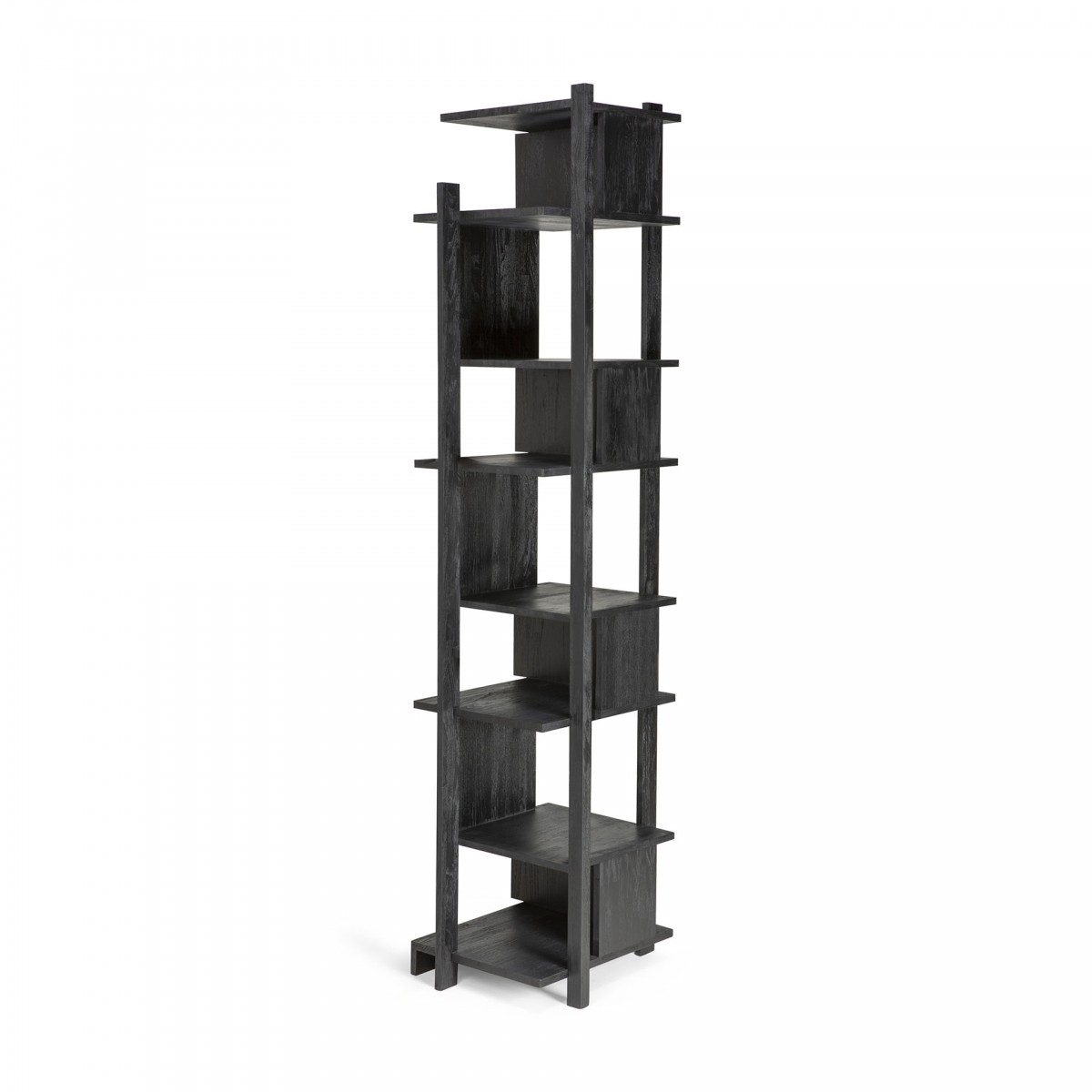 Teak Abstract Black Column