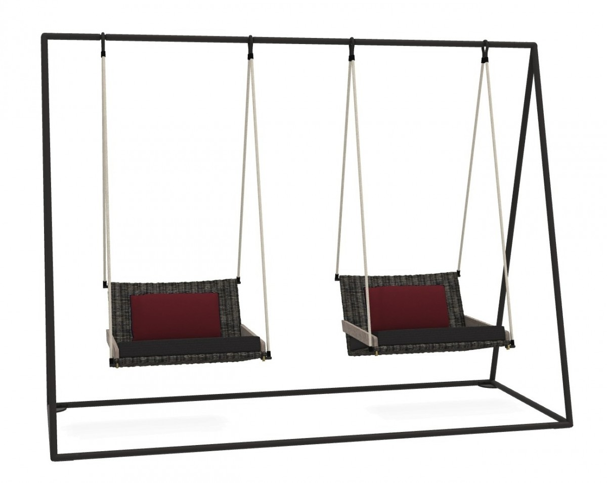 Allaperto Mountain Free-Standing Outdoor Swings with Lumbar Cushion