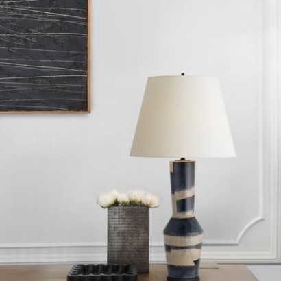 Alta Table Lamp with Linen Shade | Highlight image 2